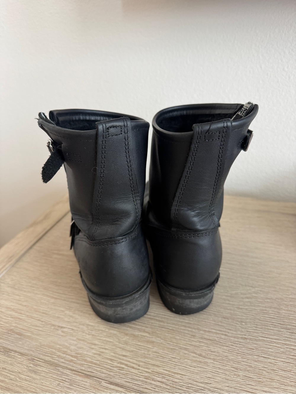 Frye Leather Ankle Moto Boots - Picture 4 of 5